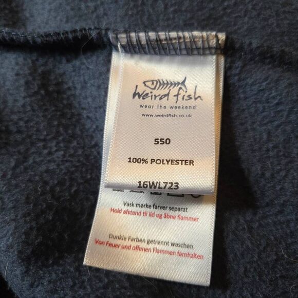 Weird Fish Blue and Purple Women's Full Zip Fleece Size 12 - Picture 6 of 8